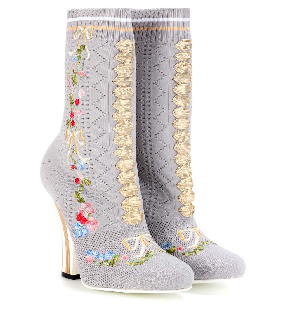 fendi sock ankle boots