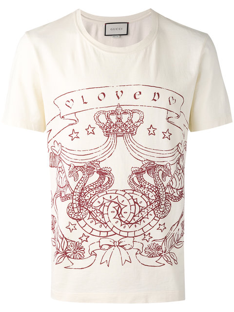 GUCCI Loved crest print t-shirt