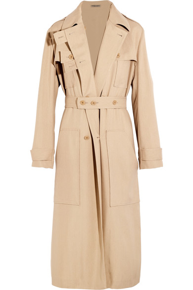 BOTTEGA VENETA Woven silk trench coat
