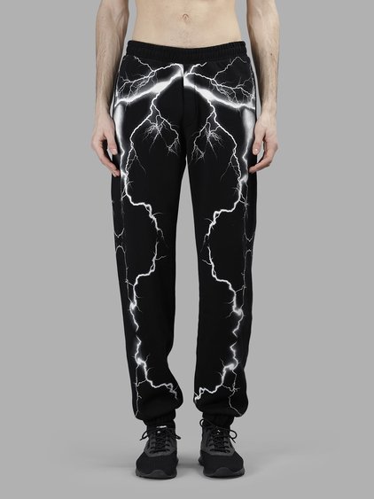 MARCELO BURLON COUNTY OF MILAN MARCELO BURLON - COUNTY OF MILAN MEN'S BLACK TELGO SWEATPANTS