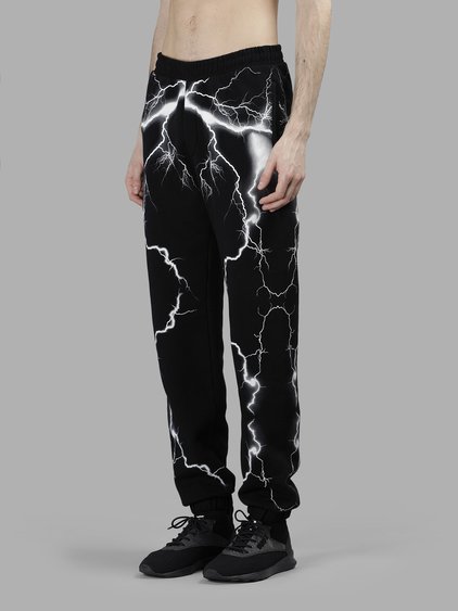 MARCELO BURLON COUNTY OF MILAN MARCELO BURLON - COUNTY OF MILAN MEN'S BLACK TELGO SWEATPANTS