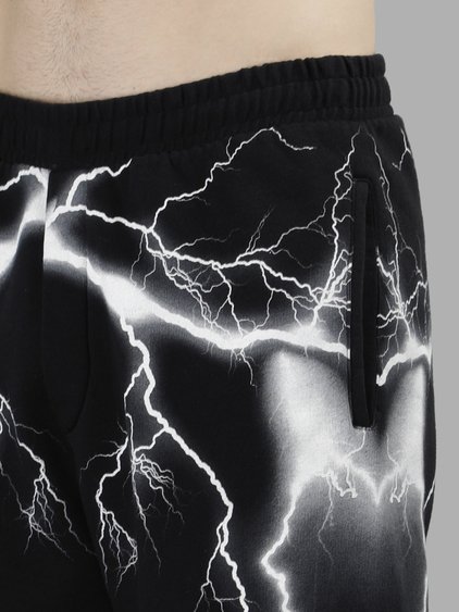 MARCELO BURLON COUNTY OF MILAN MARCELO BURLON - COUNTY OF MILAN MEN'S BLACK TELGO SWEATPANTS