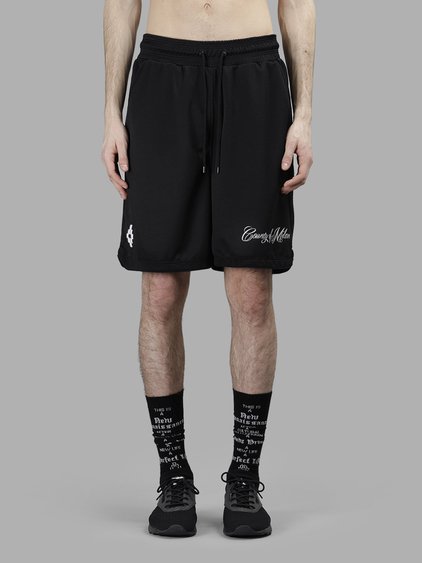 MARCELO BURLON COUNTY OF MILAN MARCELO BURLON - COUNTY OF MILAN MEN'S BLACK YATEL SHORTS
