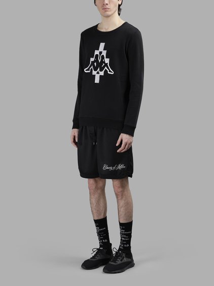 MARCELO BURLON COUNTY OF MILAN MARCELO BURLON - COUNTY OF MILAN MEN'S BLACK YATEL SHORTS