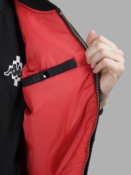 MARCELO BURLON COUNTY OF MILAN MARCELO BURLON - COUNTY OF MILAN MEN'S BLACK RAYEN BOMBER JACKET