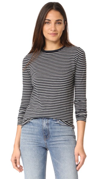 ALEXANDER WANG T LONG SLEEVE CREW NECK TEE