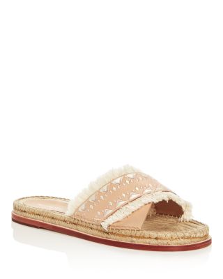 POUR LA VICTOIRE Women's Pikko Embroidered Espadrille Slide Sandals
