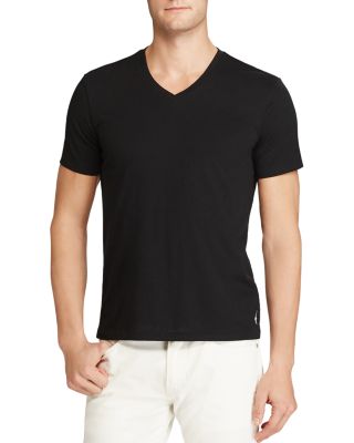 POLO RALPH LAUREN CUSTOM FIT JERSEY V-NECK TEE