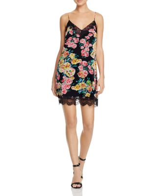 ELLA MOSS PRINTED SILK SLIP DRESS