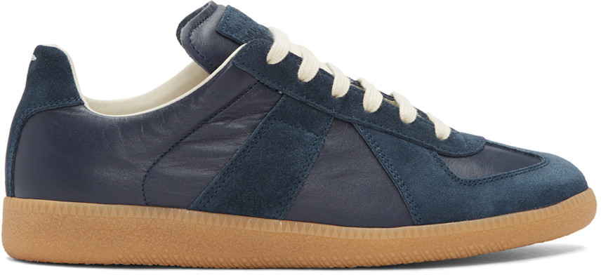 MAISON MARGIELA MAISON MARGIELA NAVY REPLICA SNEAKERS