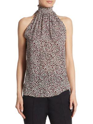 A.L.C Zayden Highneck Silk Top