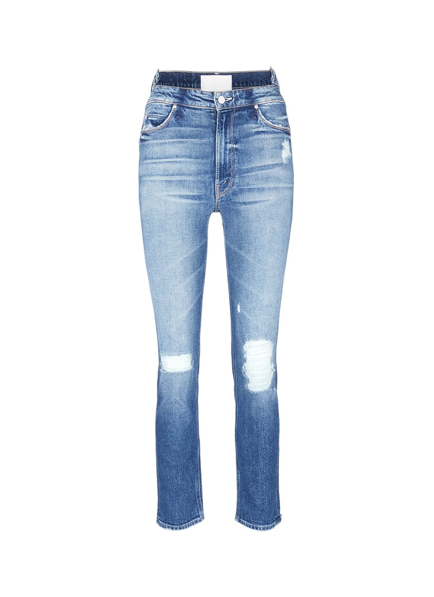 THOM BROWNE 'The Dazzler Shift' distressed jeans