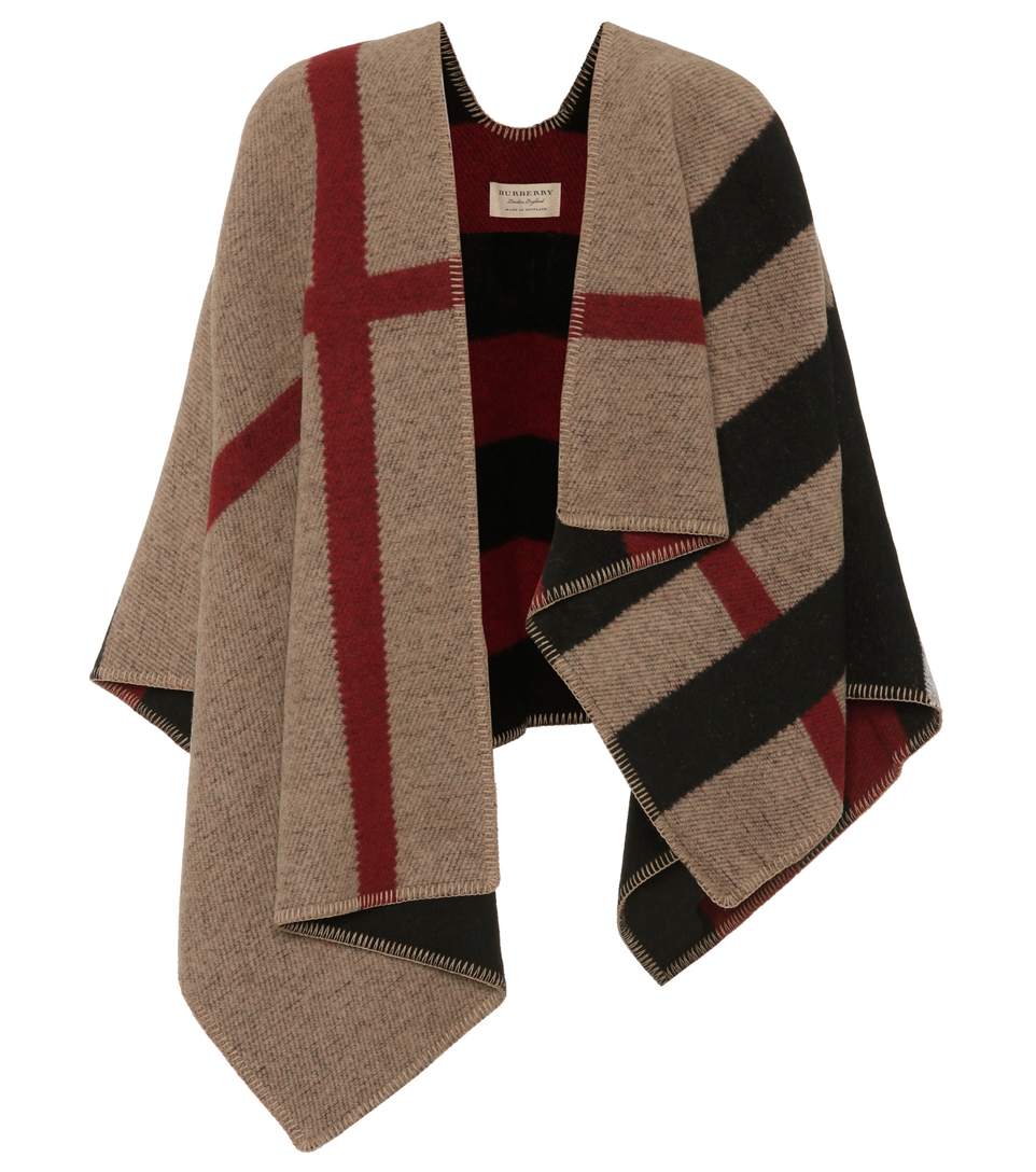 Burberry mega check cape sale