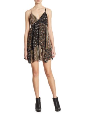 ALICE AND OLIVIA Delilah Tiered Floral-Print Dress