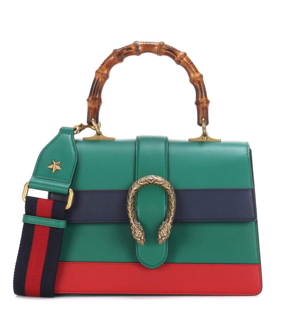 GUCCI DIONYSUS BAMBOO MEDIUM LEATHER SHOULDER BAG