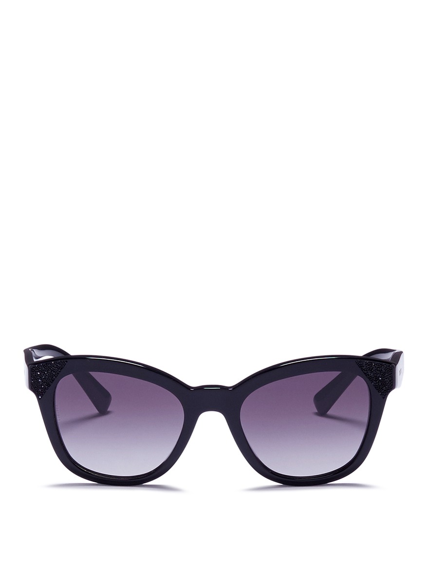VALENTINO Beaded corner acetate sunglasses