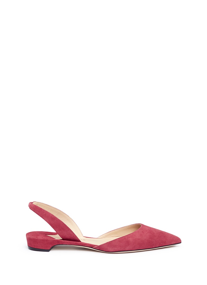 PAUL ANDREW 'Rhea 15' suede slingback flats