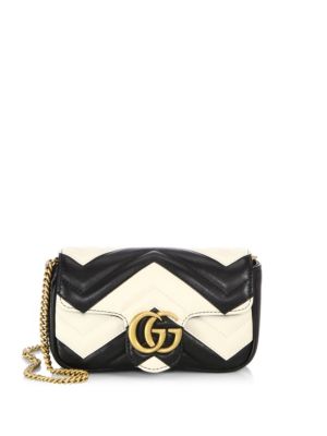 GUCCI GG Marmont Matelassé Leather Mini Chain Shoulder Bag