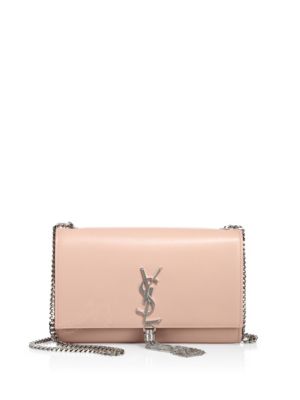 SAINT LAURENT Medium Kate Monogram Leather Tassel Chain Shoulder Bag