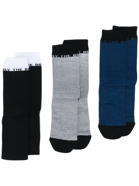 DIESEL 'ONLY THE BRAVE' 3 PACK SOCKS