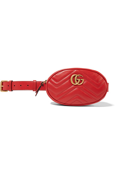 GUCCI GG MARMONT QUILTED LEATHER BELT BAG
