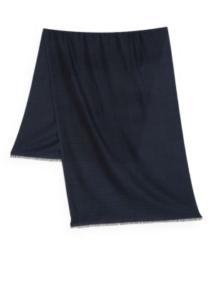 FENDI Jacquard Logo Wool Scarf