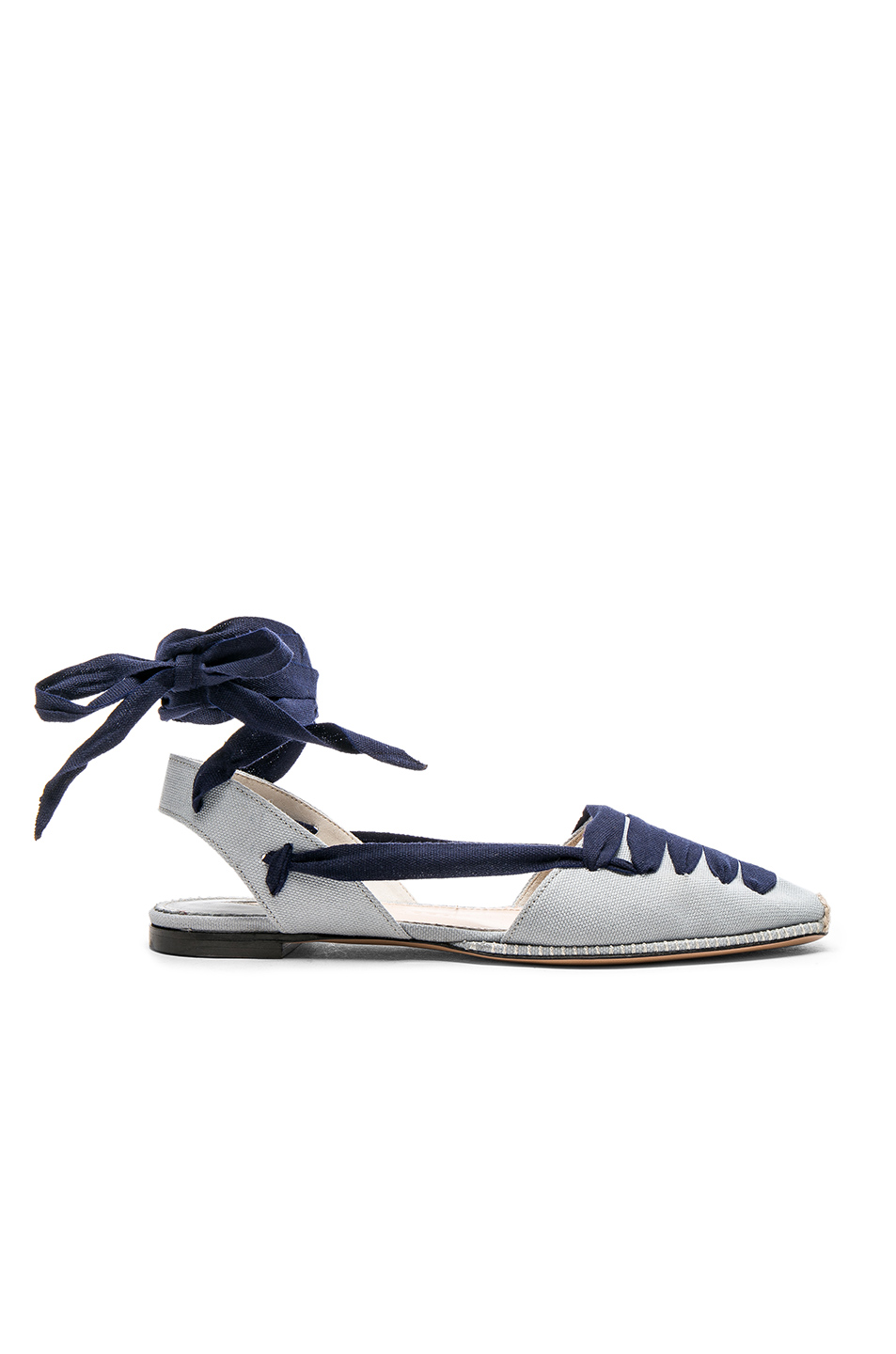 ALTUZARRA For Fwrd D�Orsay Flat Espadrilles in Lunar Grey