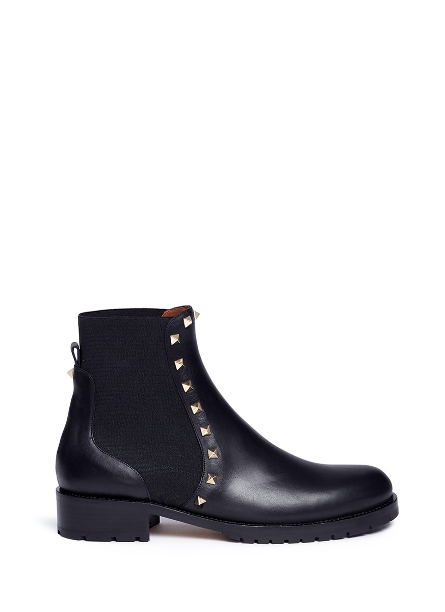 rockstud ankle boots