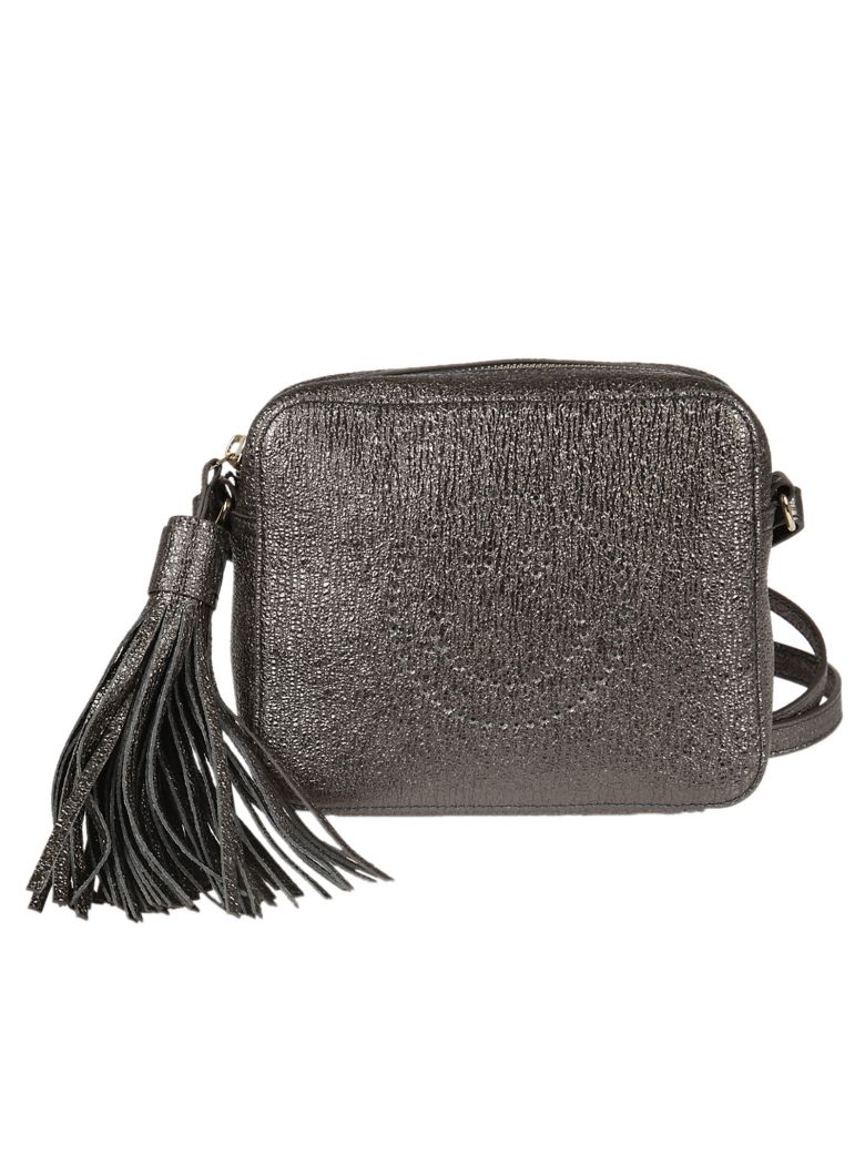 ANYA HINDMARCH Glittery Effect Crossbody Bag in Anthracite ModeSens