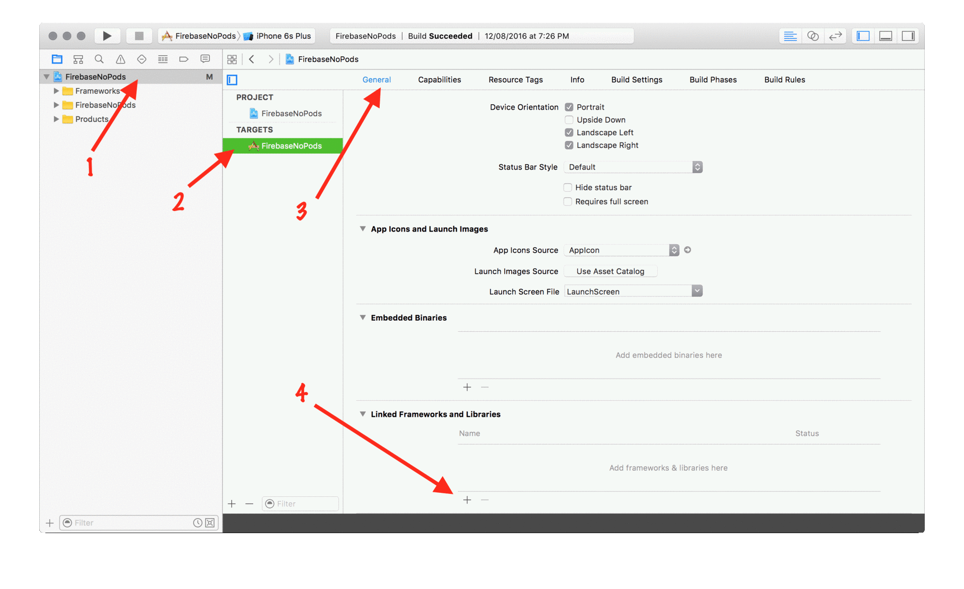 Step by step external framework linking in Xcode