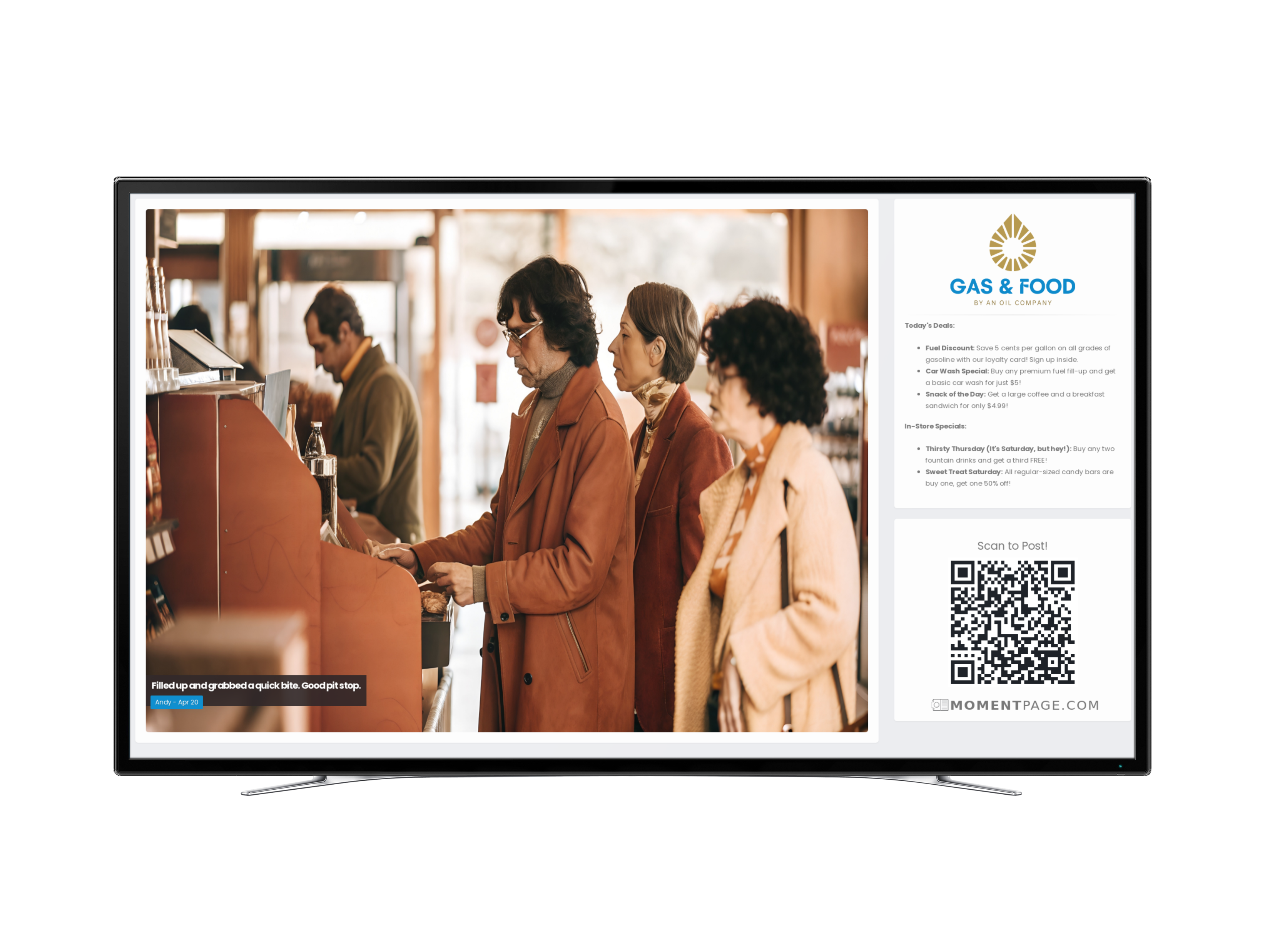 Digital Signage for Gas Stations and Convenient Stores gas3