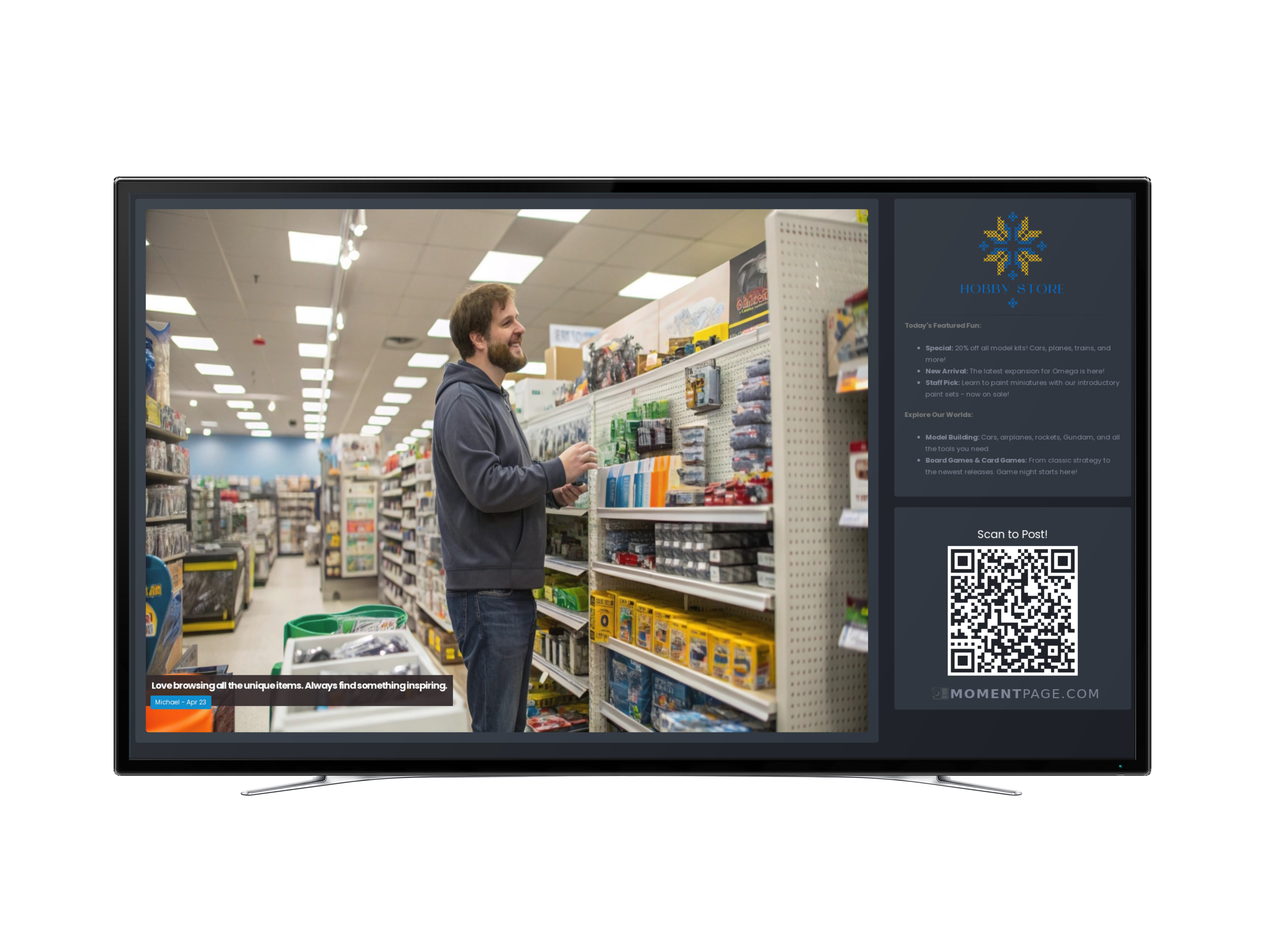 Digital Signage for Hobby Shops hobby2