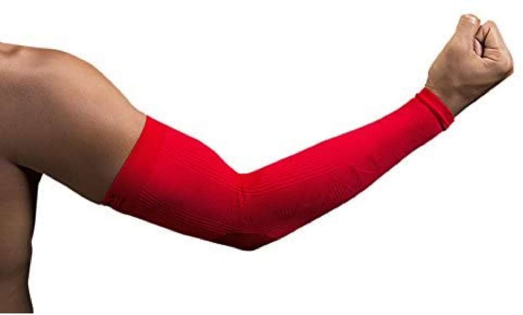 NV-X Sport Arm Sleeves Acid Red, X-Large 15-20MMHG Compression Enhanced Performa - Picture 1 of 2