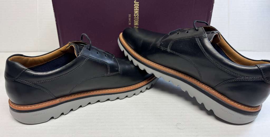 Johnston & Murphy Braydon Plain Toe Black Full Grain, 11 | eBay display picture 3