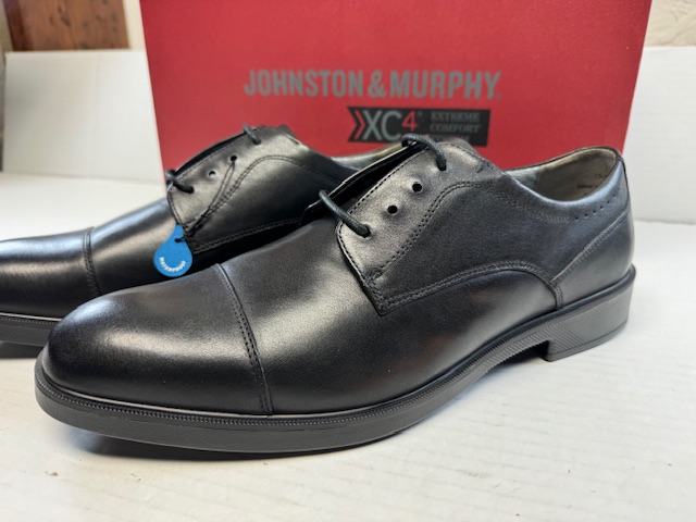 Johnston & Murphy XC4 Maddox Cap Toe Derby Shoes in Black, size 11.5 Men main image 2