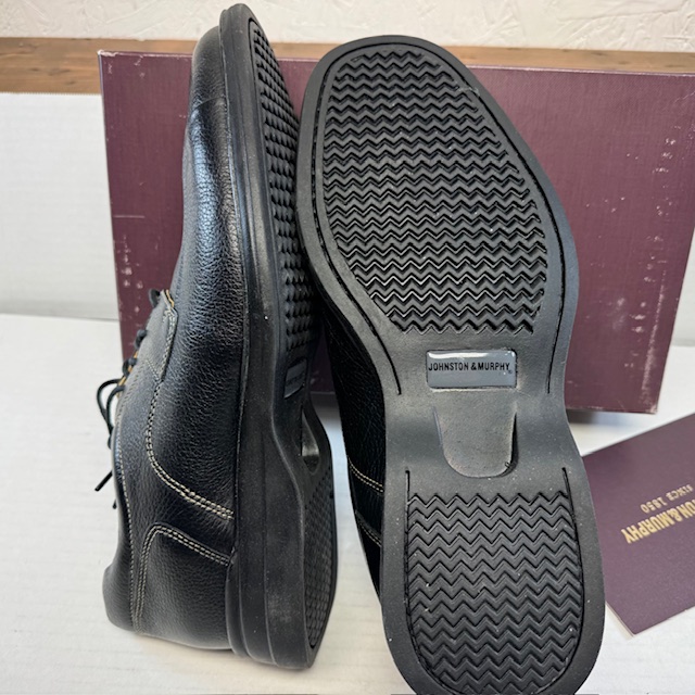 Johnston & Murphy Shuler Bicycle Dress Shoe, Black Tumbled  display picture 3