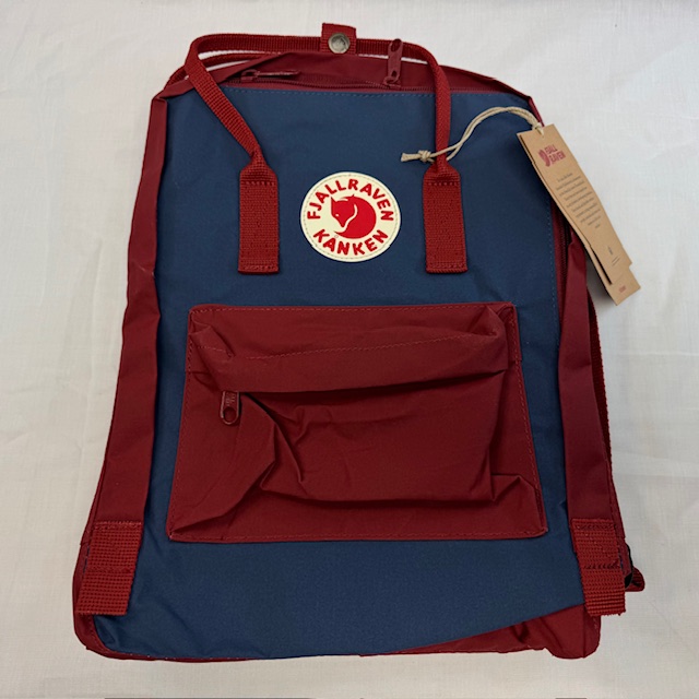 Fjallraven - Kanken Classic Pack, Small One Size,Royal Blue/Ox Red