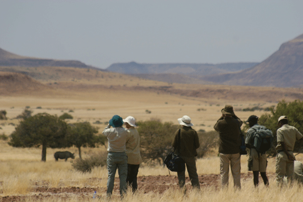 Developing and delivering an unrivaled tourism experience that also serves as a rhino conservation tool. Photo by: Minnesota Zoo/Save the Rhino Trust.