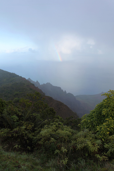 Rainbow off the Na Pali Coast of Kauai