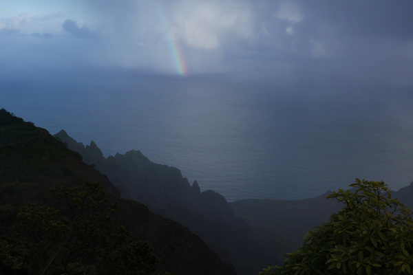 Rainbow off the Na Pali Coast of Kauai