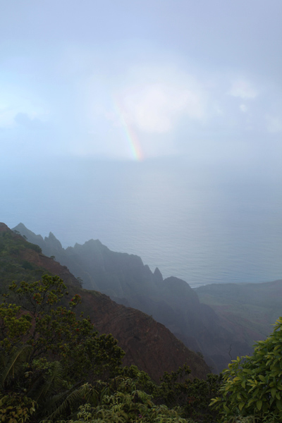 Rainbow off the Na Pali Coast of Kauai