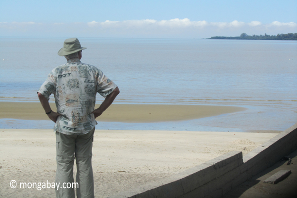 Tourist surveying the scene in Patagoniatourism,chile