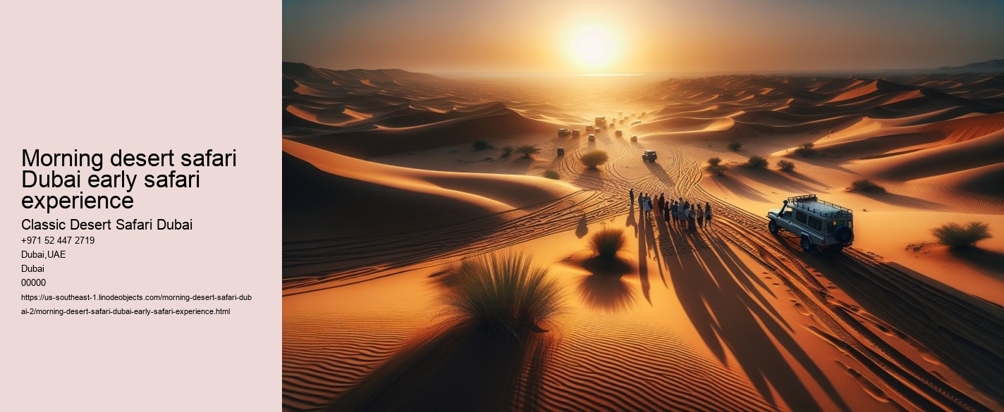 Morning desert safari Dubai early safari experience