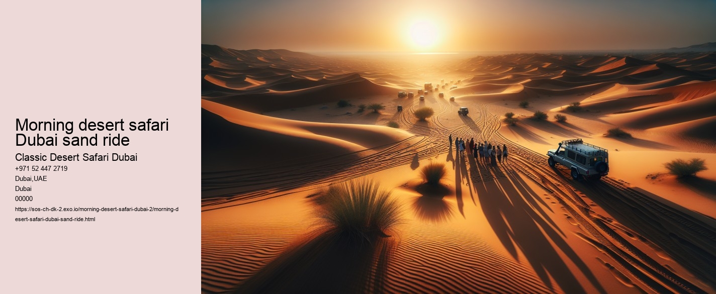 Morning desert safari Dubai sand ride