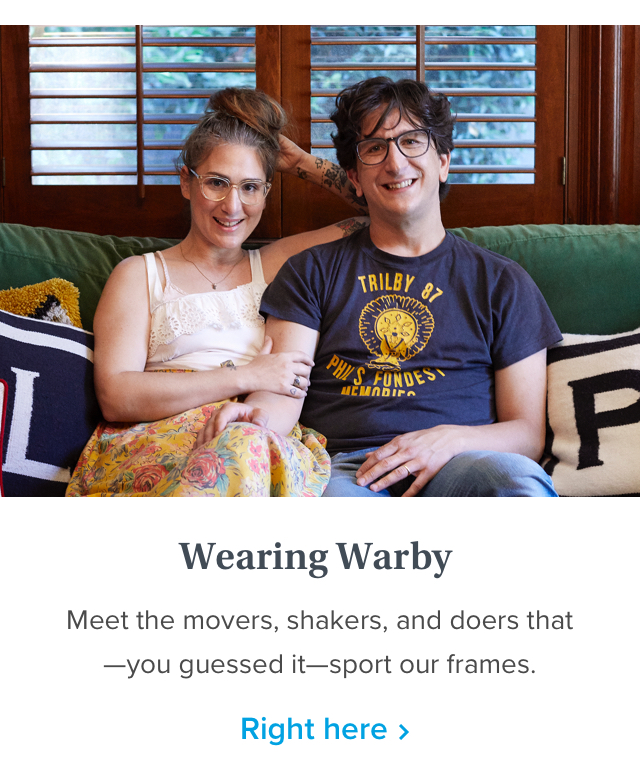 Wearing Warby