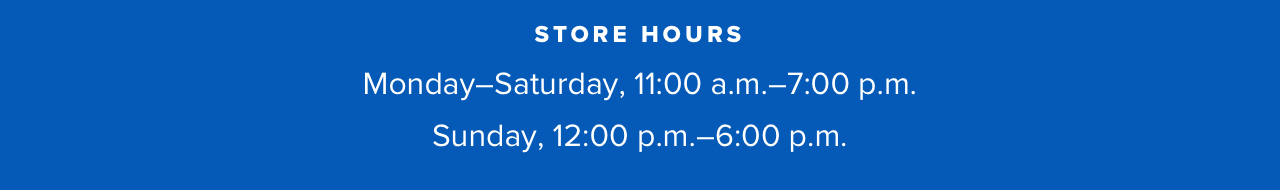 Store hours