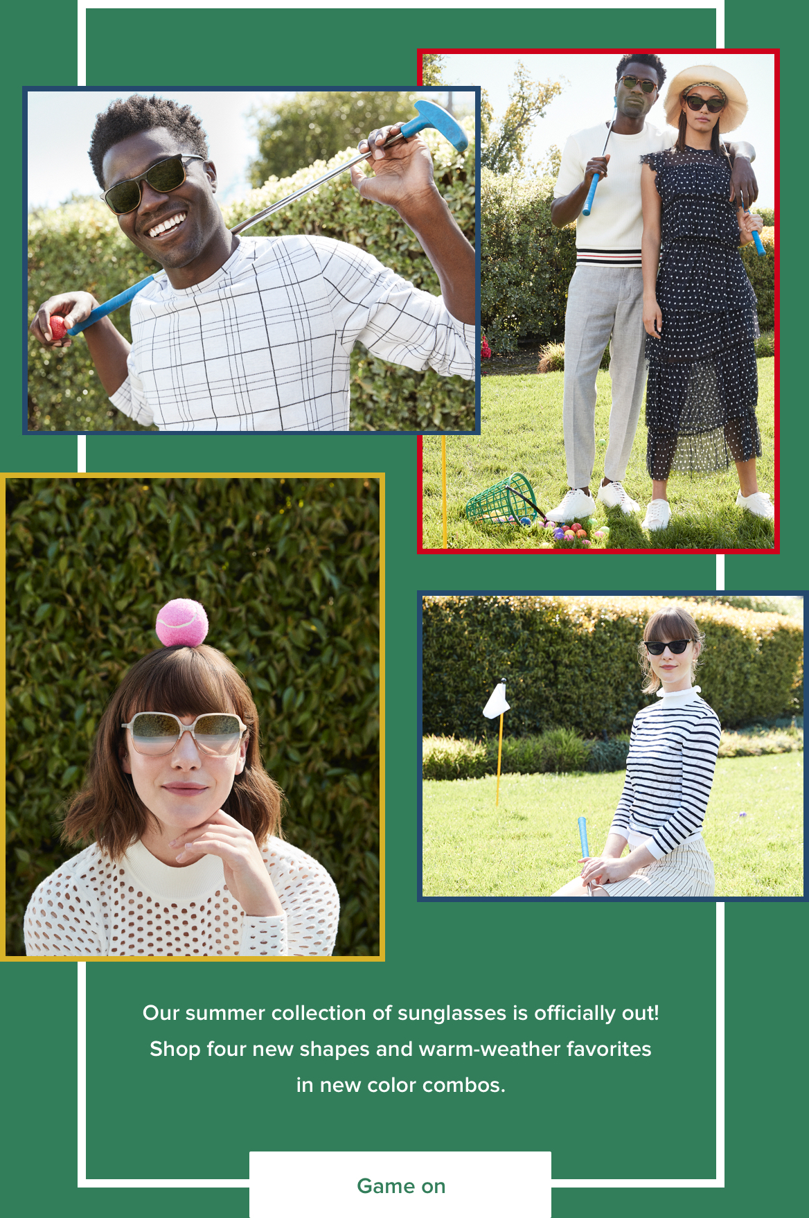 Our summer collection of sunglasses is officially out!