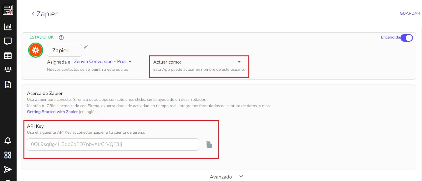actuar c&oacute;mo_api key.jpg