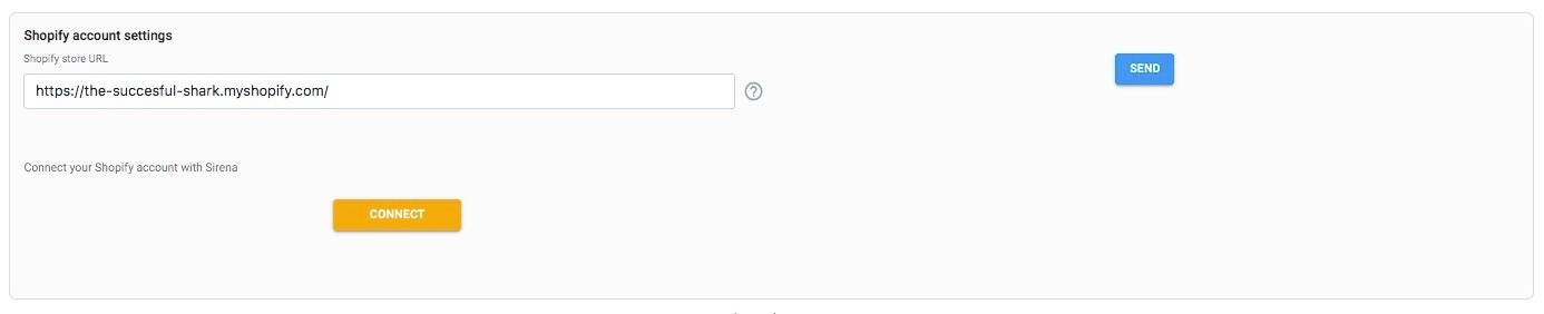 COnectar shopify sirena