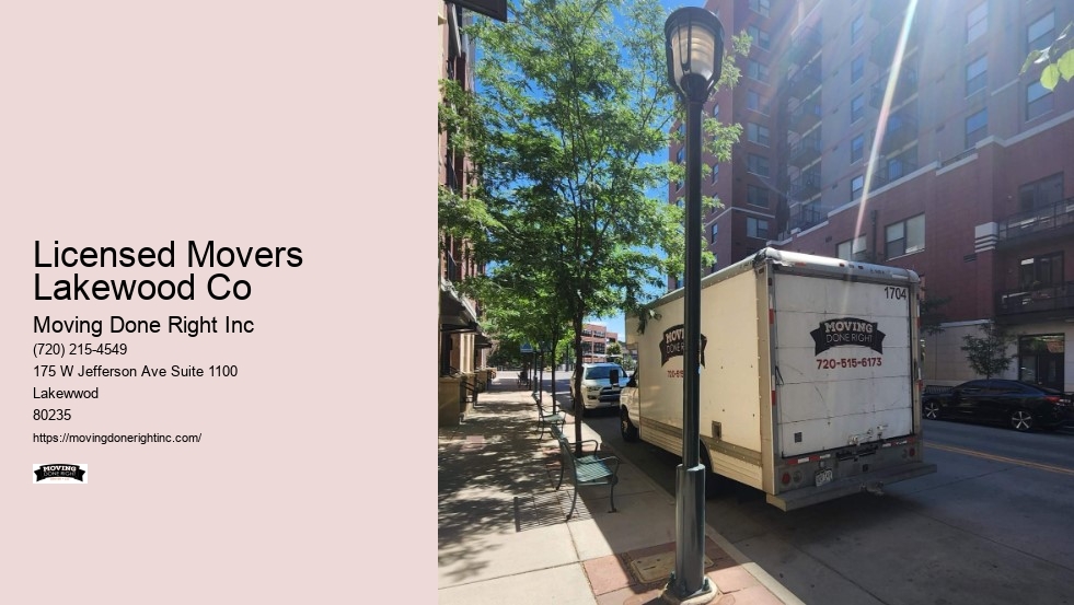 Licensed Movers Lakewood Co Moving Done Right Inc Licensed Movers Lakewood Co